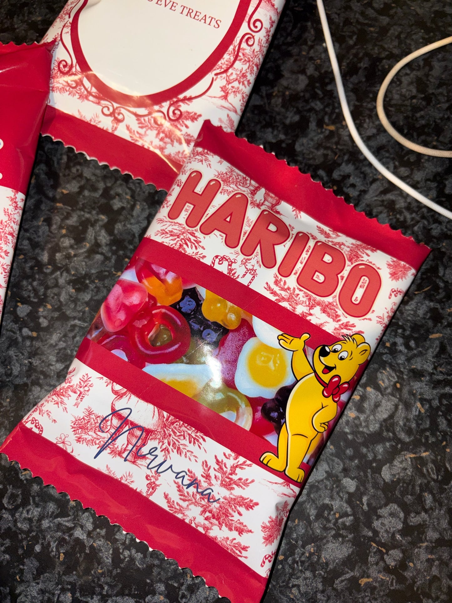 Red Toile Large Haribos