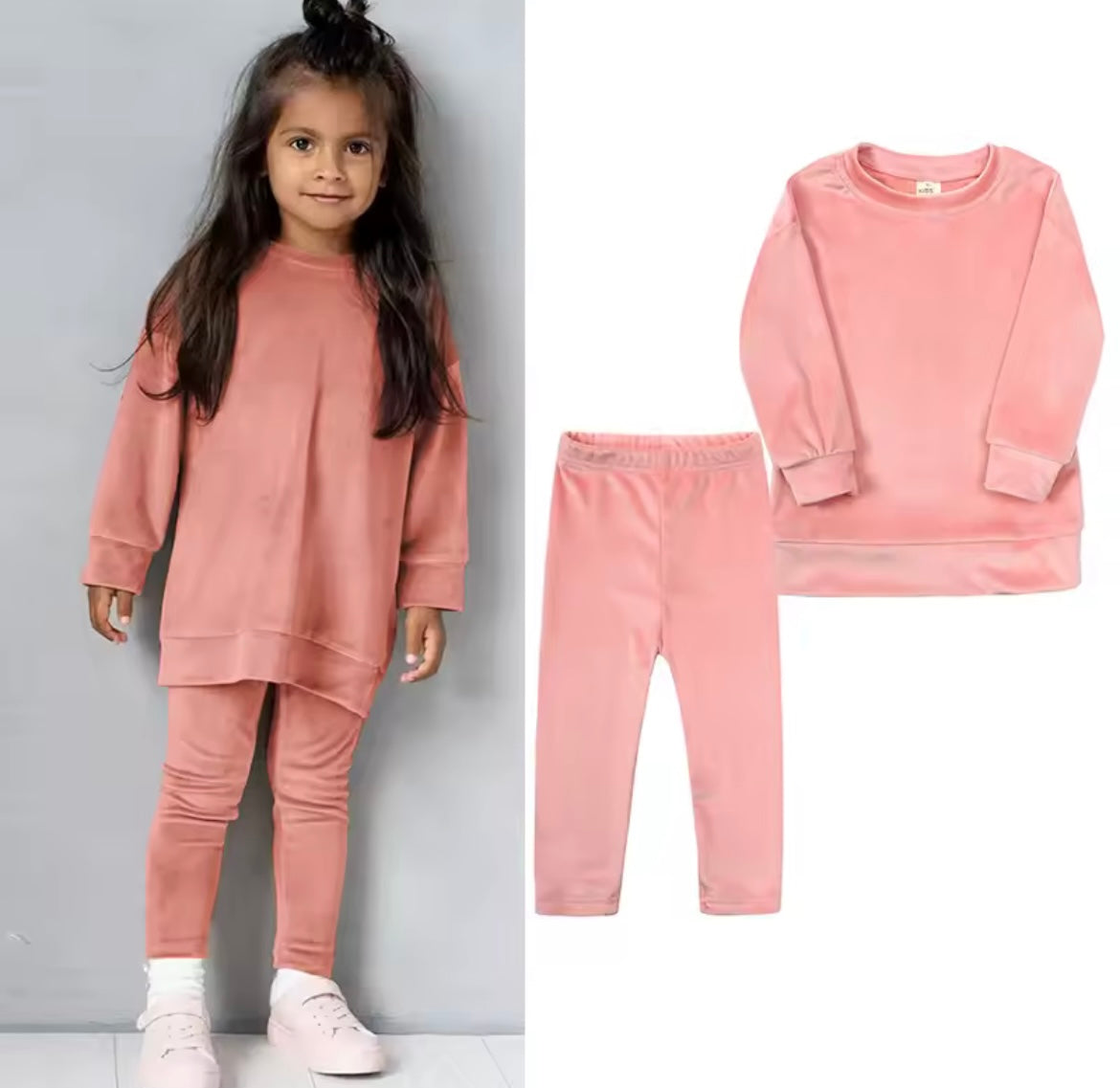 Girls Velour Top and Bottoms Sets