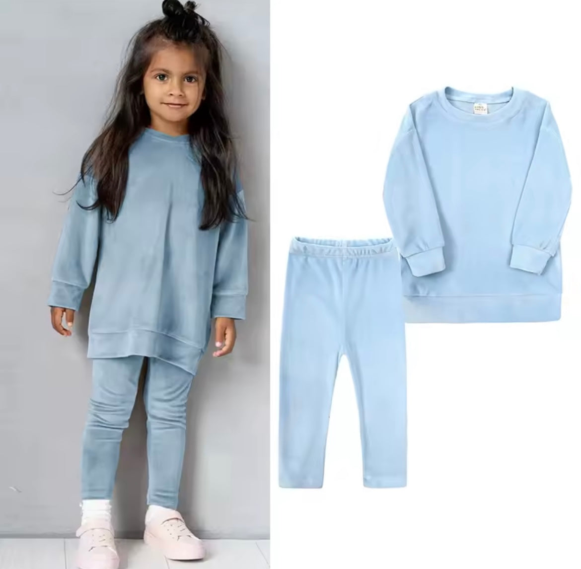 Girls Velour Top and Bottoms Sets