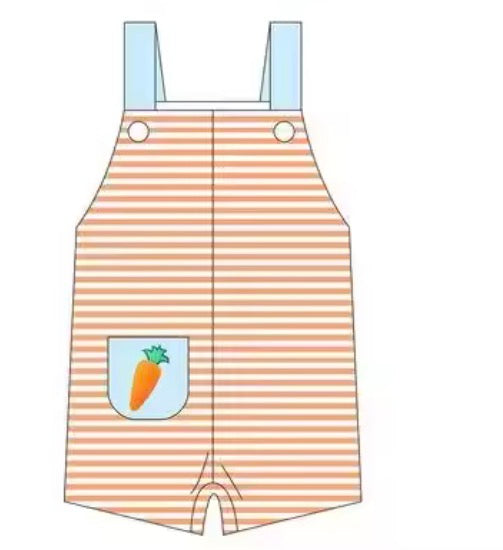 PREORDER Boys Stripe Carrot Dungarees