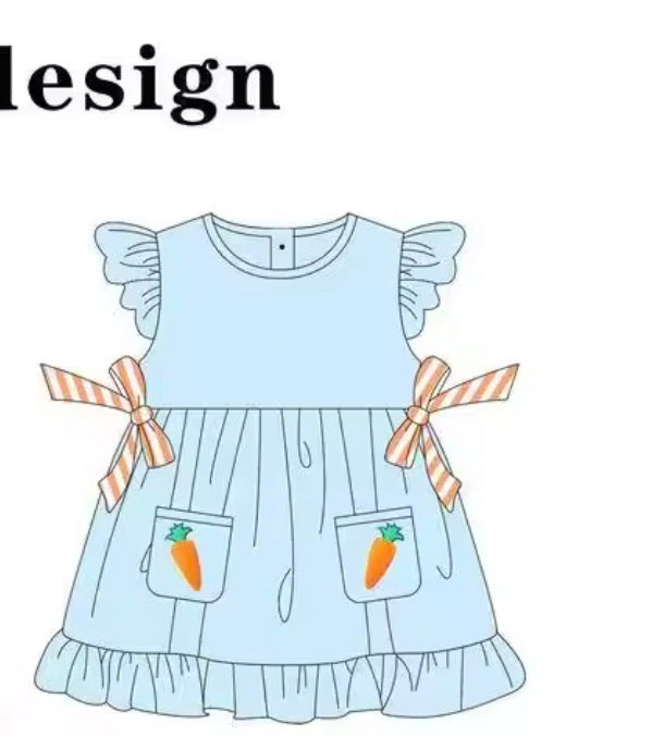 PREORDER Girls Stripe Carrot Dress
