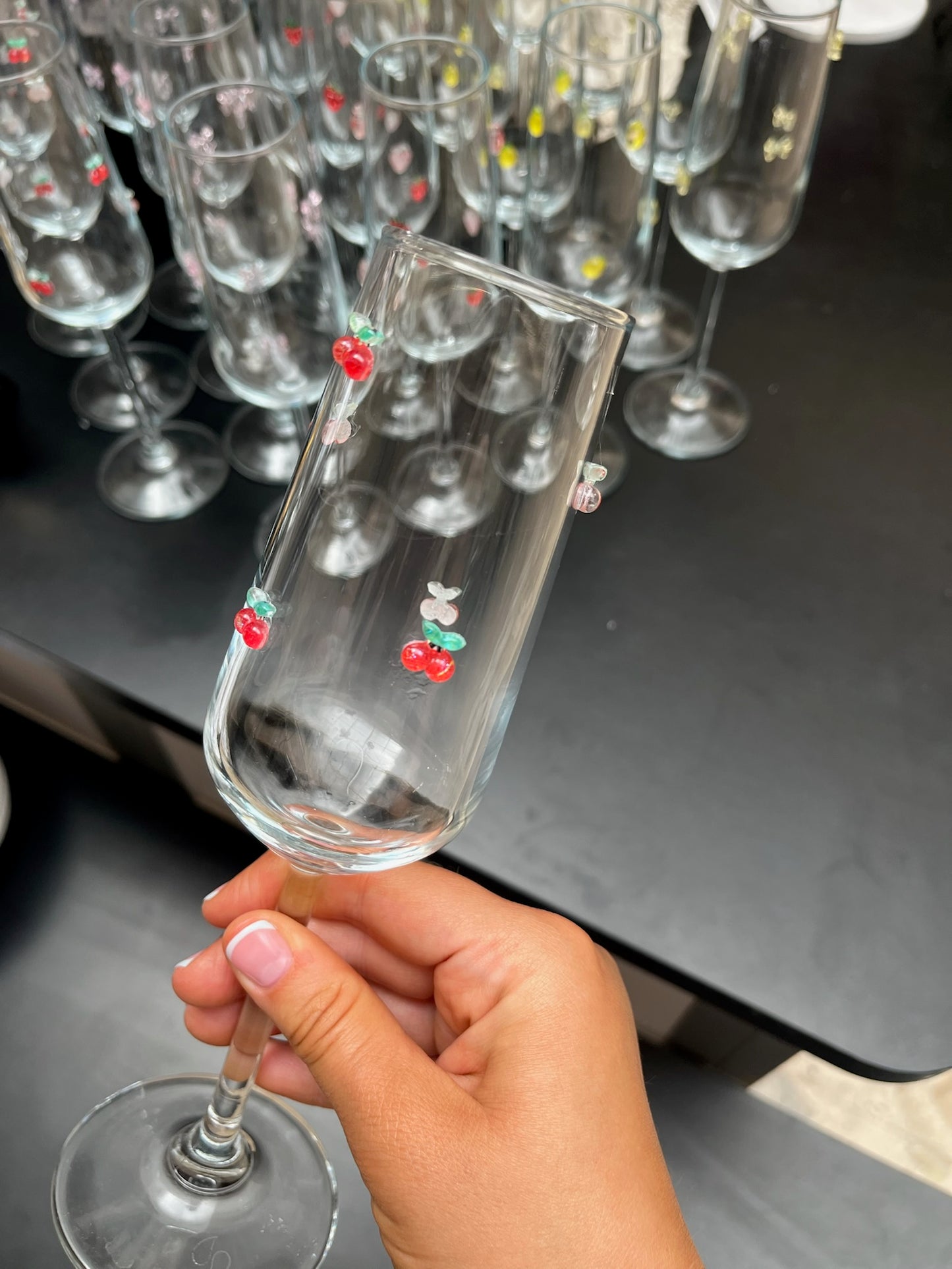 Embellished Champagne Glasses