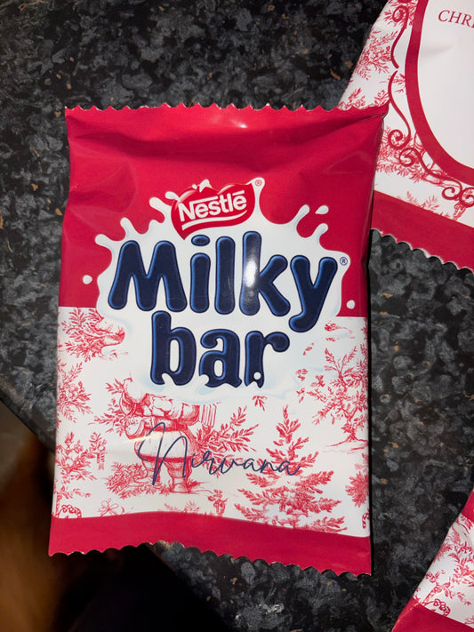 Red Toile Milkybar Buttons