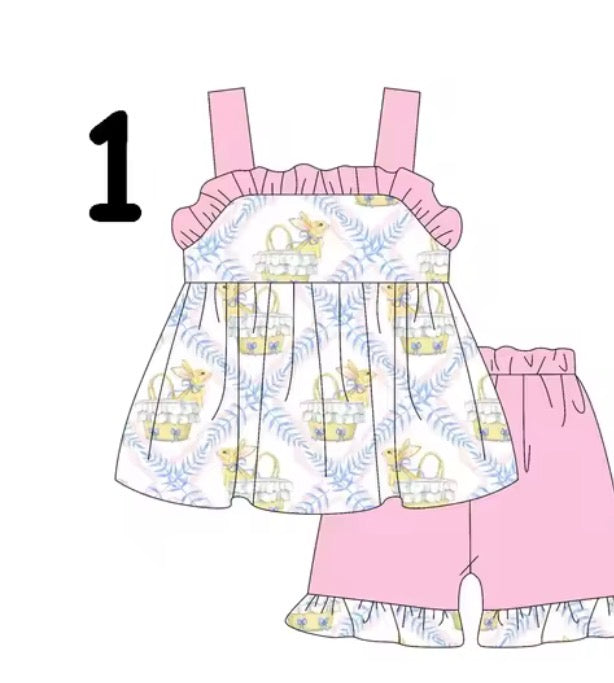 PREORDER Girls Easter Short and Top