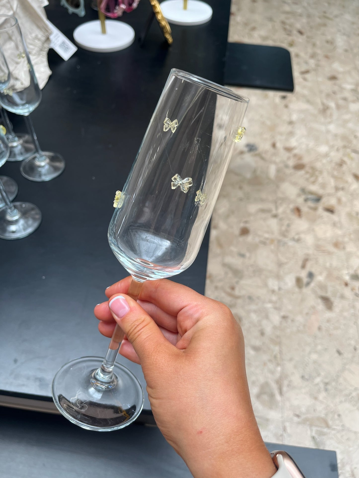 Embellished Champagne Glasses