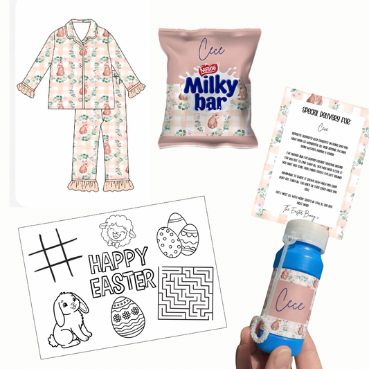 PREORDER Pink Bunny Gingham Easter Eve Box